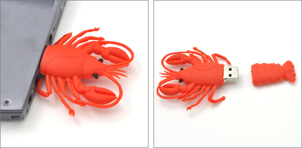 ザリガニタイプUSBメモリ