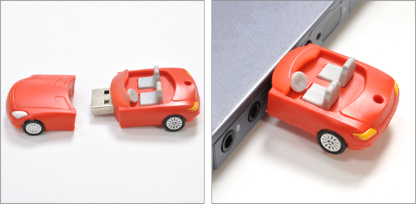 オープンカータイプUSBメモリ
