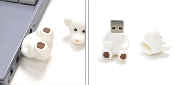 ぬいぐるみ・クマタイプUSBメモリ