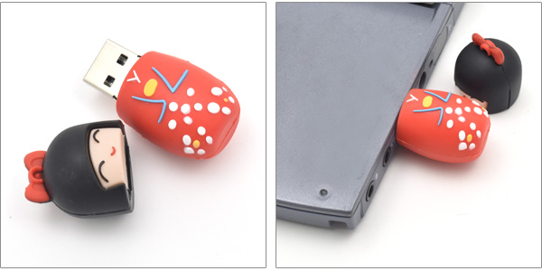 こけしタイプUSBメモリ