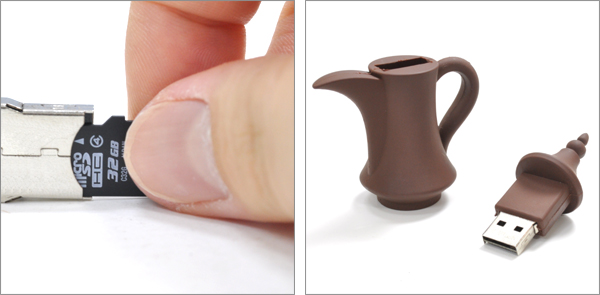 壺タイプマイクロＳＤカードリーダー