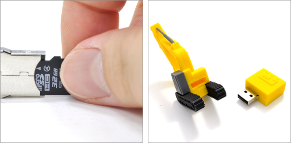 ショベルカータイプマイクロＳＤカードリーダー