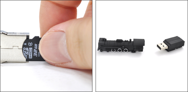 蒸気機関車タイプマイクロＳＤカードリーダー