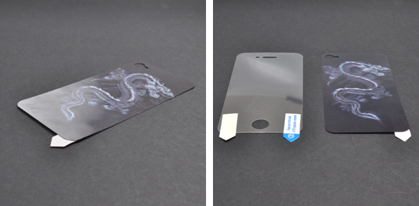 iPhone4/4S液晶保護シール+背面3Dシール