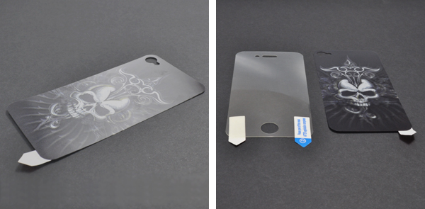 iPhone4/4S液晶保護シール+背面3Dシール