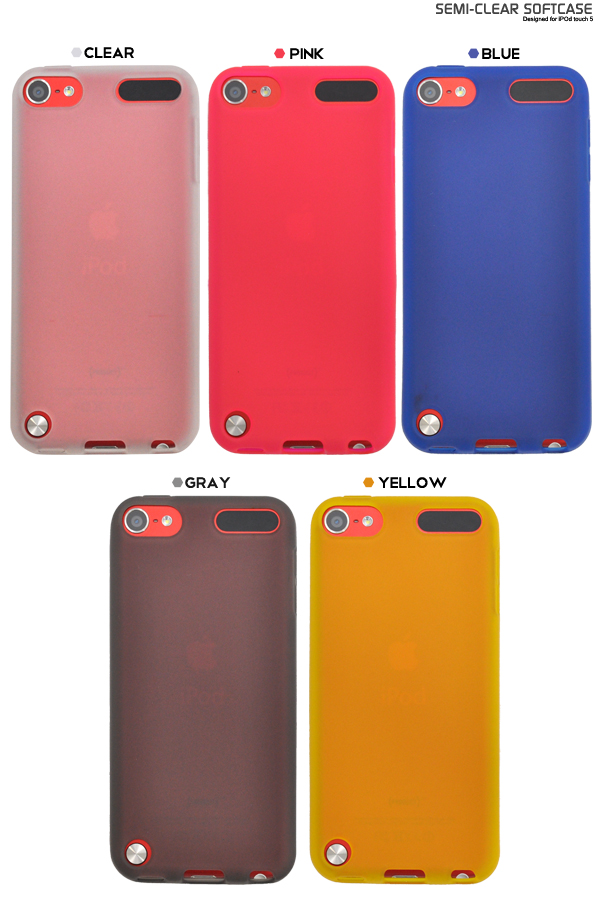iPod touch 第5世代用セミクリアソフトケース