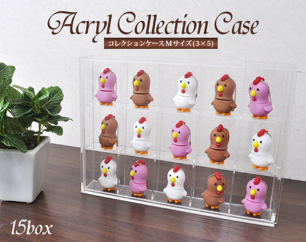 コレクションケースMサイズ(3×5ボックス)