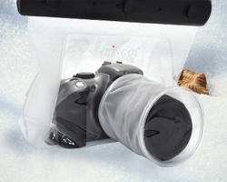 一眼レフカメラ用防水バッグ(レンズ8.5×10cm)